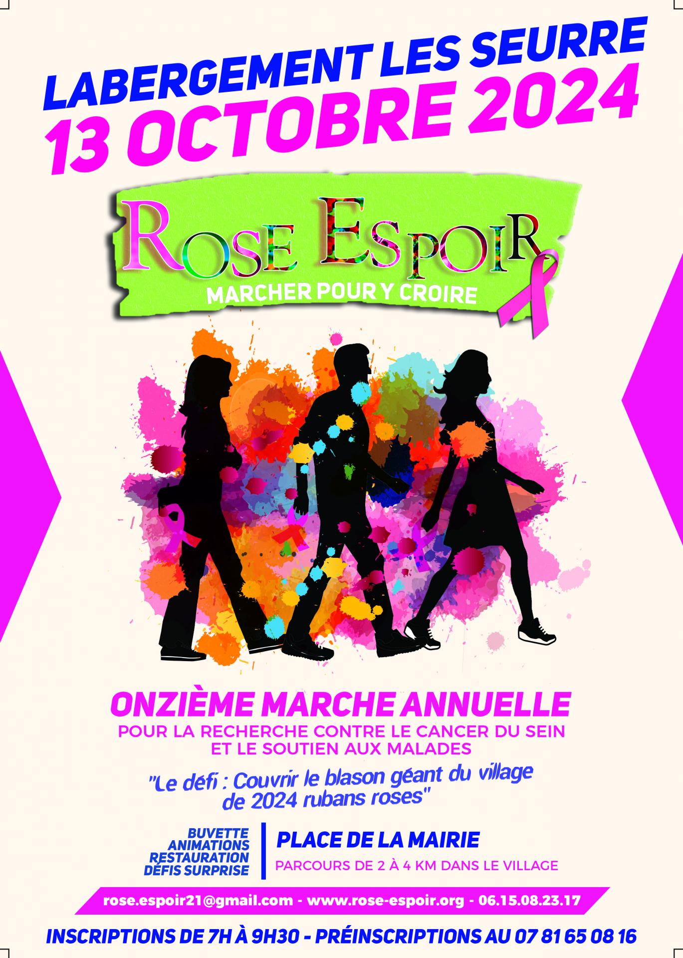 Affiche marche rose espoir 2024