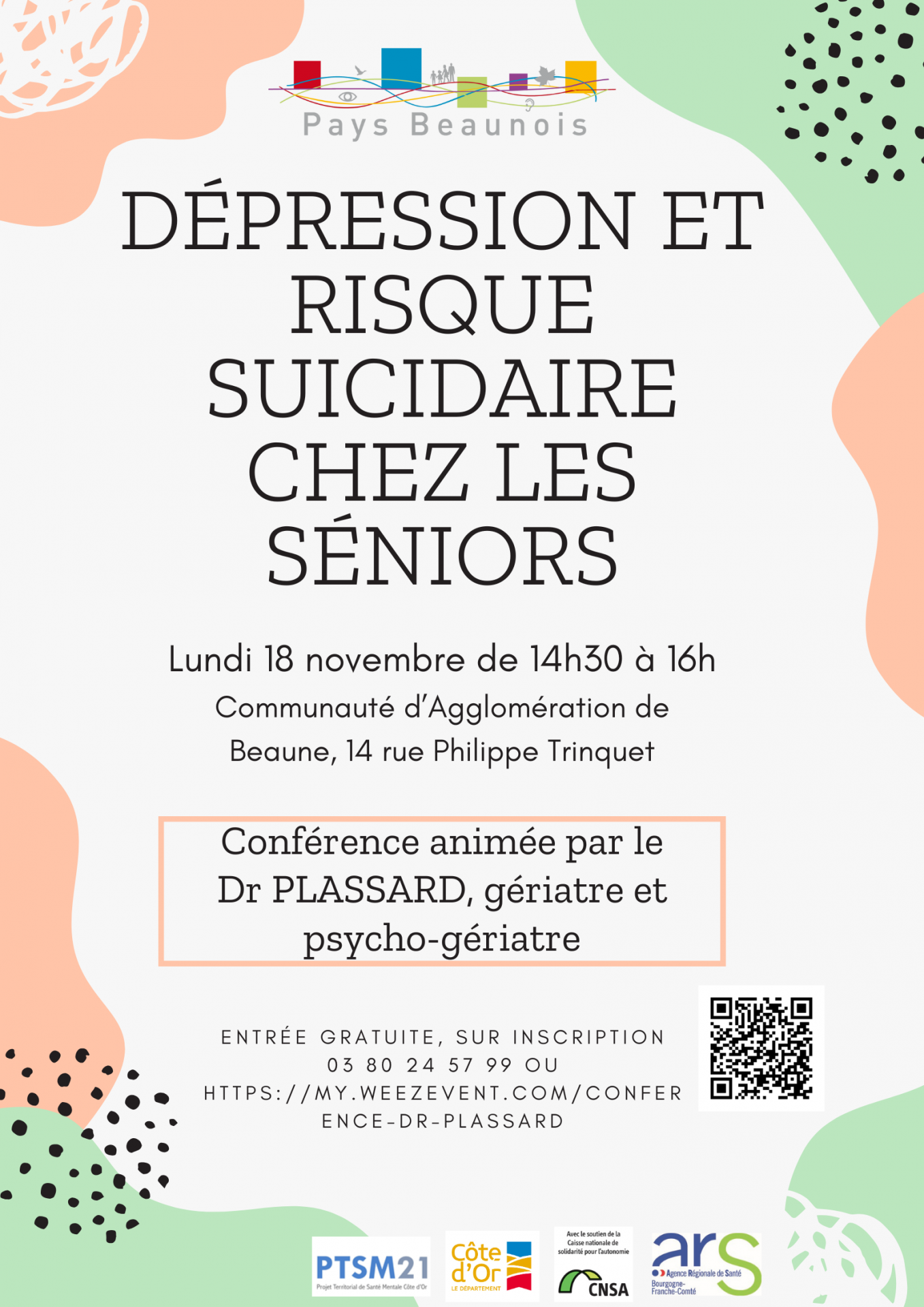 Affiche conférence Dr Plassard