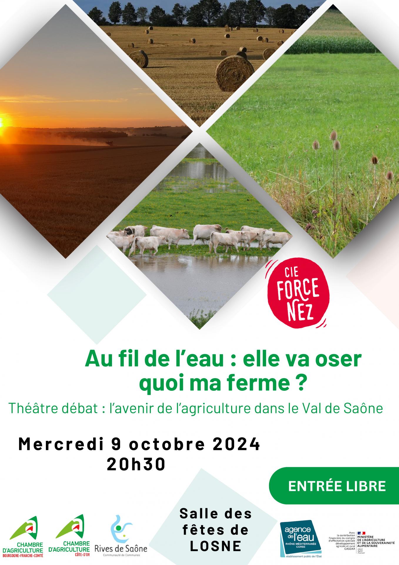 affiche Au fil de l'eau : elle va oser quoi ma ferme ?